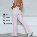 MIQI Custom High Waist Gym Workout Leggings Flared Yoga Pants Buttery Soft Compression Fitness Leggings