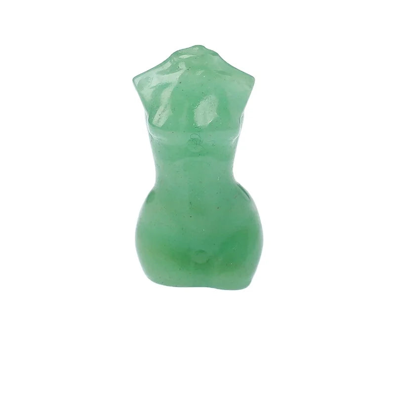 HZ Wholesale Crystal Crafts Green Aventurine Female Mannequin Torso Goddess Crystal Body