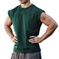 10%OFF M-3XL Gyms Bodybuilding Slim Shirts Sleeveless O-neck Sleeves Cotton Tee Tops Clothing Men Summer Workout Fitness T-shirt