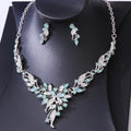 Romantic Crystal 2 Pieces Sets Multi Color Crystal Rhinestone Geometric Jewelry Sets
