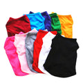 Wholesale Custom Solid Color Thin Pet T-shirt Dog Vest Wholesale Summer Dog Clothes
