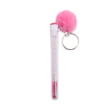 VEYES Wholesale Pink Glitter Eyelash Brush Spoolie Lash Lift Keychain Lash Wands and Plastic Tubes for Makeup and Eyebrow Use