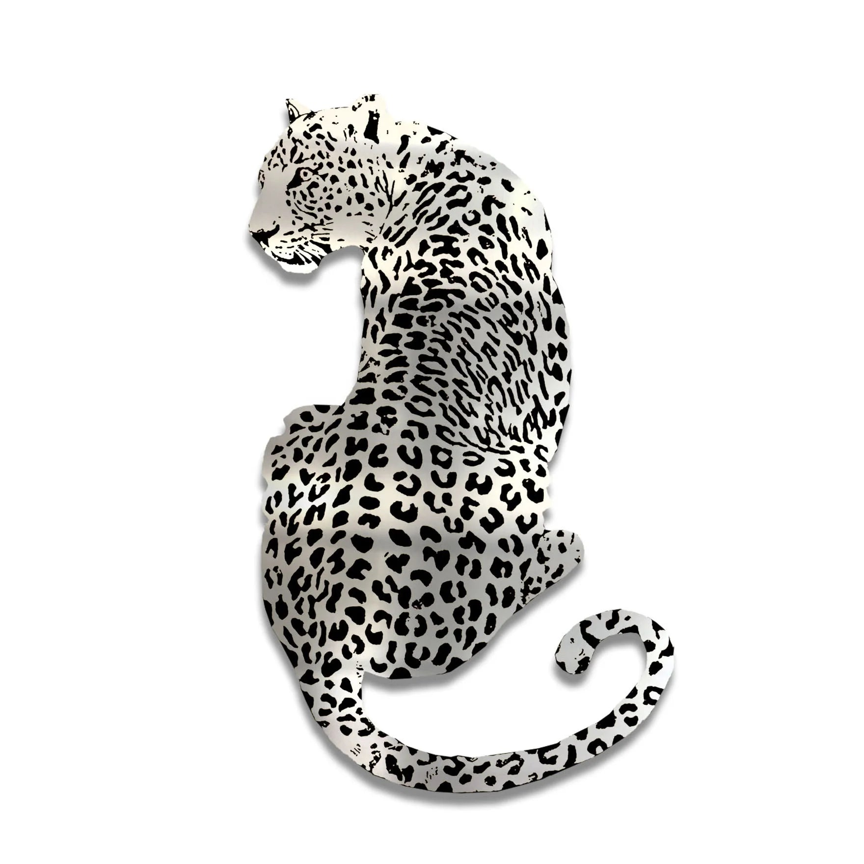 Modern Aluminum Plate Engraving Leopard Decorative Picture Printed on Aluminum Plate Wall Art
