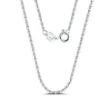 RINNTIN SC20 Hot Selling Chain Wholesale  925 Sterling Silver 1.0mm O Cross Chain Necklace