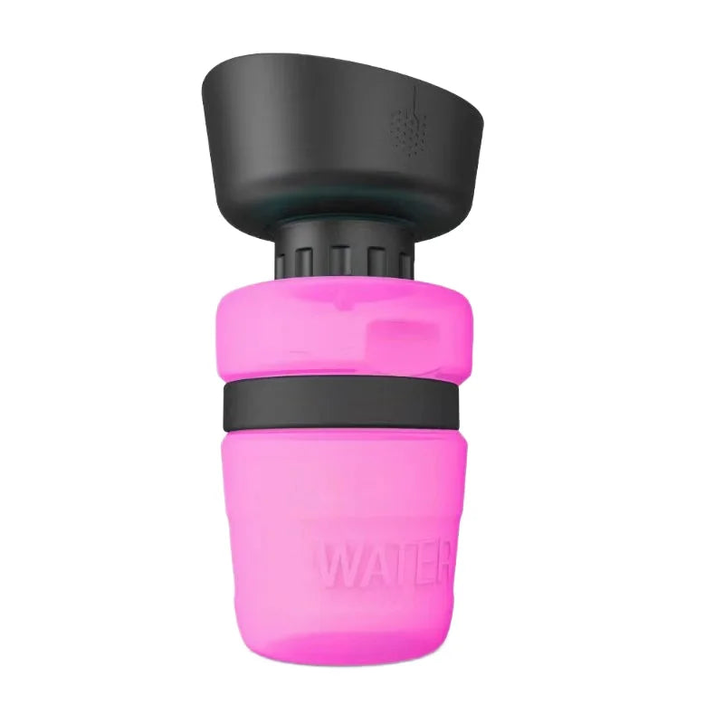 Portable Silicone Pet Cat & Dog Outdoor Drinking Bottle Squeeze Type Going Out Drinking Cup and Feeding Bowl
