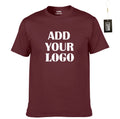 Free Labels Print and hang Tags 100% American Cotton Custom Print T-shirt Men