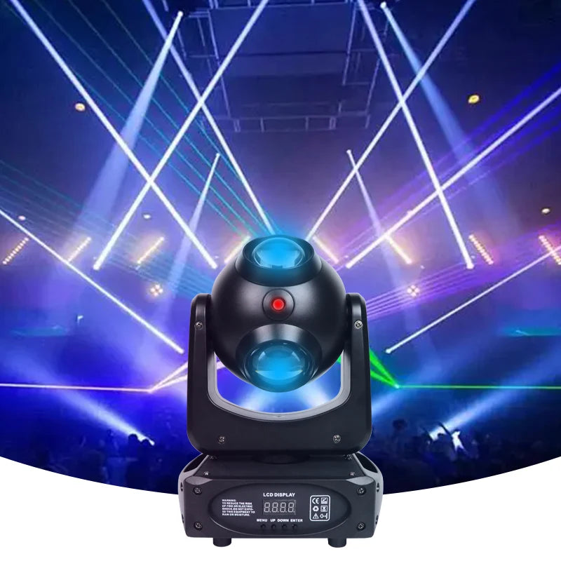 150W LED Moving Head Light Arm Wind Fire Wheel Beam Laser Strobe for KTV Bar DJ Equipment RGBW Stage Lighting for Parties