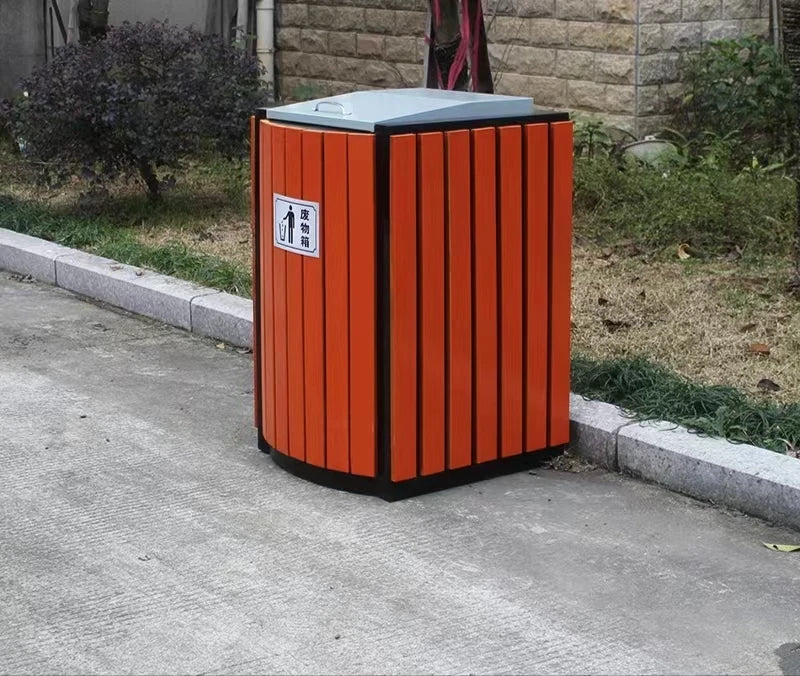 High Quality Waterproof WPC Wood Plastic Composite Outdoor Storage Bucket Without Lid for Garden