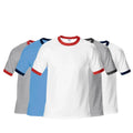 Summer Hot Sale Casual Fashion Unisex 180g Color Contrast Round Neck T-Shirt Printing Logo Customization