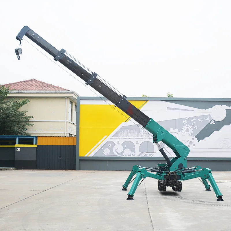 Ce Mini Spider Crawler Crane Elevator Hoist Glass Curtain Wall Lift Telescopic 8t Small Spider Crane