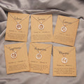 Zodiac Sign Necklace Birthday Gift Rose Gold Plated Jewelry Horoscope Zodiac Pendant for Women Men Chain Card Necklaces