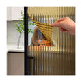 Self-Adhesive PET Window Privacy Film Reeded Glass Window Fluted Glass Stickers Bathroom Application