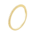 New Fancy Popular 925 Sterling Silver Gold Plated Wedding Band Cubic Zirconia Half Eternity Stackable Engagement Ring