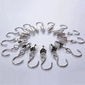 Old Fashioned Metal Iron Small Shower Curtain Clip Inch Flat Iron Hook Type for Background Cloth Tapestry Clamps