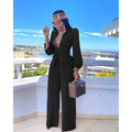 European and American Women's New Solid Color Plus Size Jumpsuit High Waist Casual Women Jumpsuit