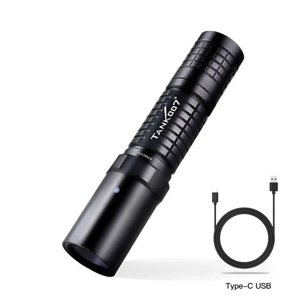 Tank007 NDT Professional Blacklight Spotlight Long Distance Flashlight Jade Money Detector Uv Torchlight LED 365nm Uv Flashlight