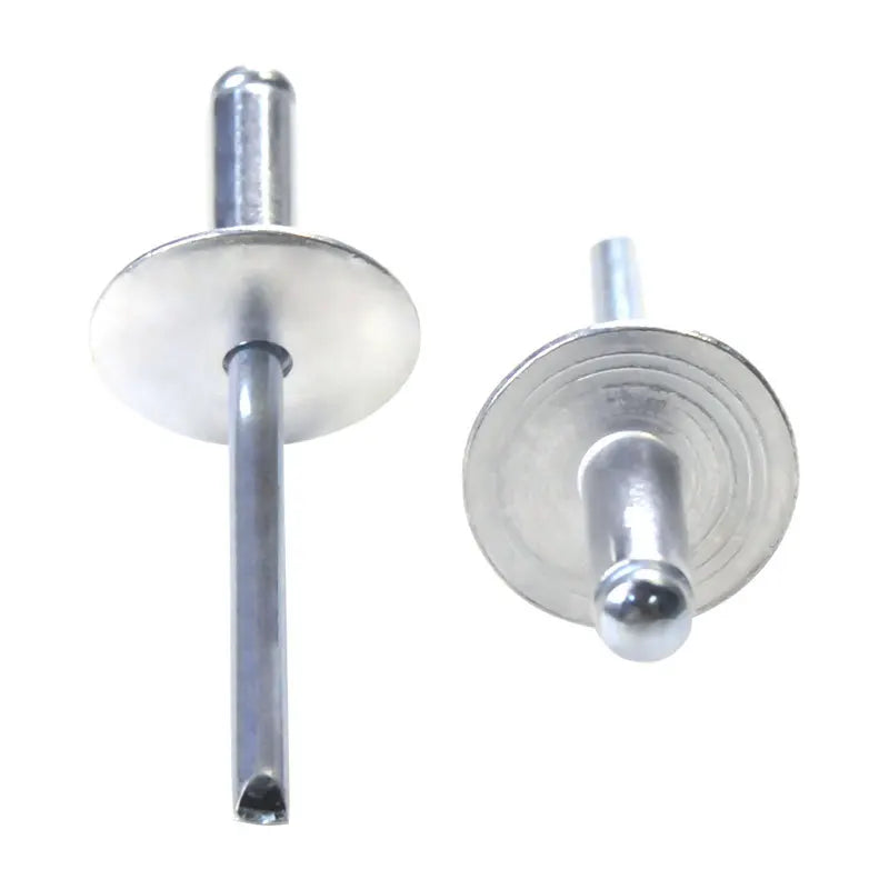 3.2mm 4mm 4.8mm 5mm Carbon Steel Aluminum Large Flange Head Blind Rivets with Black Anodized Finish DIN Standard MegaBDM
