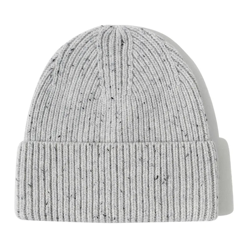 Free Size Winter Knitted Slouchy Beanie Custom Logo Skull Character Letter Autumn Black Ribbed Cashmere Acrylic Beach Hat