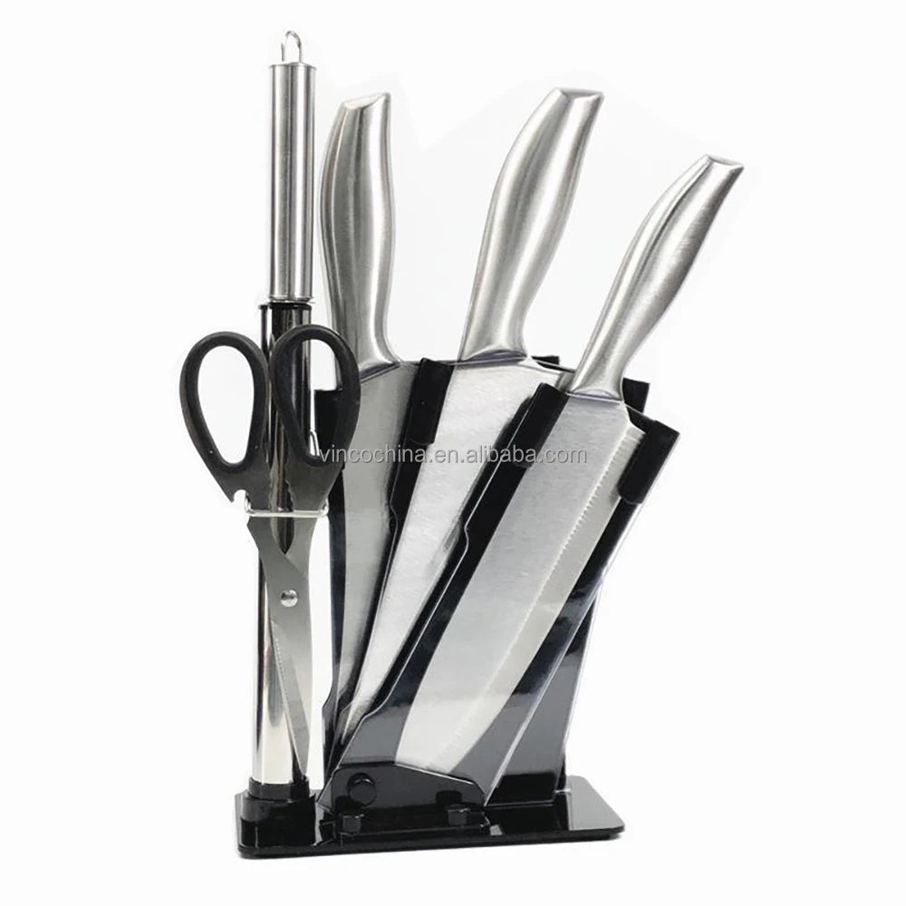 6 Pcs Premium High Carbon Stainless Steel Ergonomic Design Kitchen Knives Set