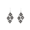Big Discount Price Multi Antique Star Rhombus Earrings Vintage Black Tone Boho Statement Chandelier Drop Dangle Earrings