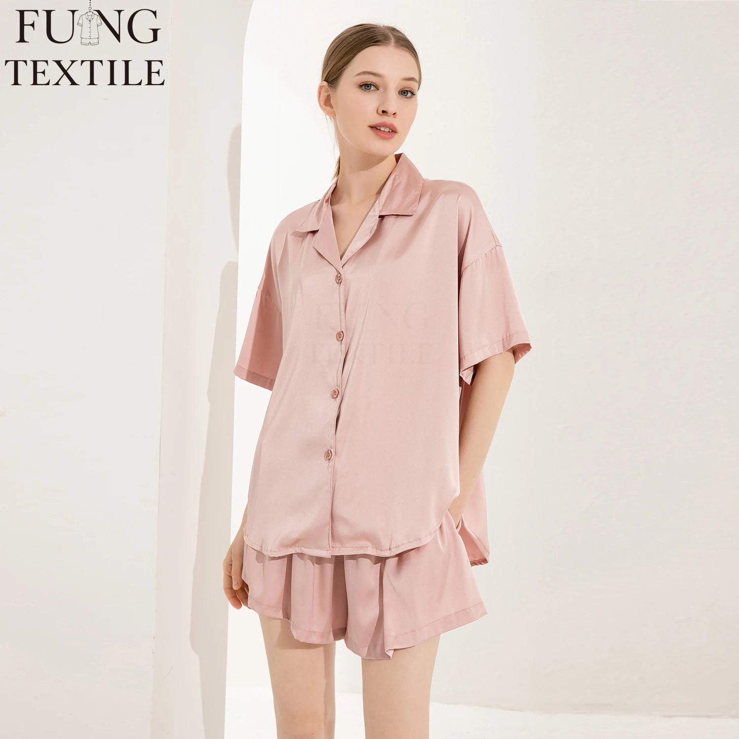 FUNG 6035 Woman Nightwear Sleepwear Gifts Wedding Silky Satin Pajamas