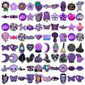 Customized Wholesale 2D Purple Pvc Diy Clog Sandal Accessories Flowers butterfly Grapes Shoes Decorations Witch Shoe Charms