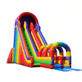 Commercial Rainbow Theme Blow-up Inflatable Dry Slides for Kids Durable Inflatable Jumping Castle Bouncer