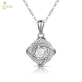 Fashion Accessories Women Jewelry White Gold Plated 925 Sterling Silver 1ct VVS Moissanite Pendant Necklace
