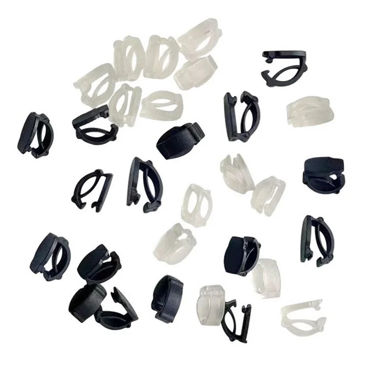 Wholesale Plastic Black Button Buckles Clips Clasps for DIY Shoelce Charms