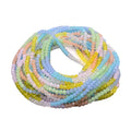 3mm Regular Glass Seed Beads Color Rondelle Crystal Beads Faceted Loose Spacer Beads for Jewelry Making Necklace DIY Handmade