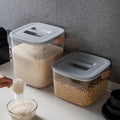 6KG 12KG Plastic Eco-Friendly Rice Storage Container Dispense Sealed Metering Rice Bucket Stackable Dry Food Dispenser Carrying