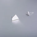 Factory Wholesale Silver Geometric Stud Earrings for Women Cute Fashion Jewelry for Engagement or Wedding