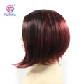 Variety of Choices Wholesale bob Cut High Fiber Straight Synthetic Wig Heat Resistant High Quality Synthetic Wigs