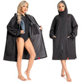 Custom Printed Children Adult Windproof Quick Dry Hooded Surf Poncho Warm Coat Jacket Waterproof Swim Parka Long Changing Robe