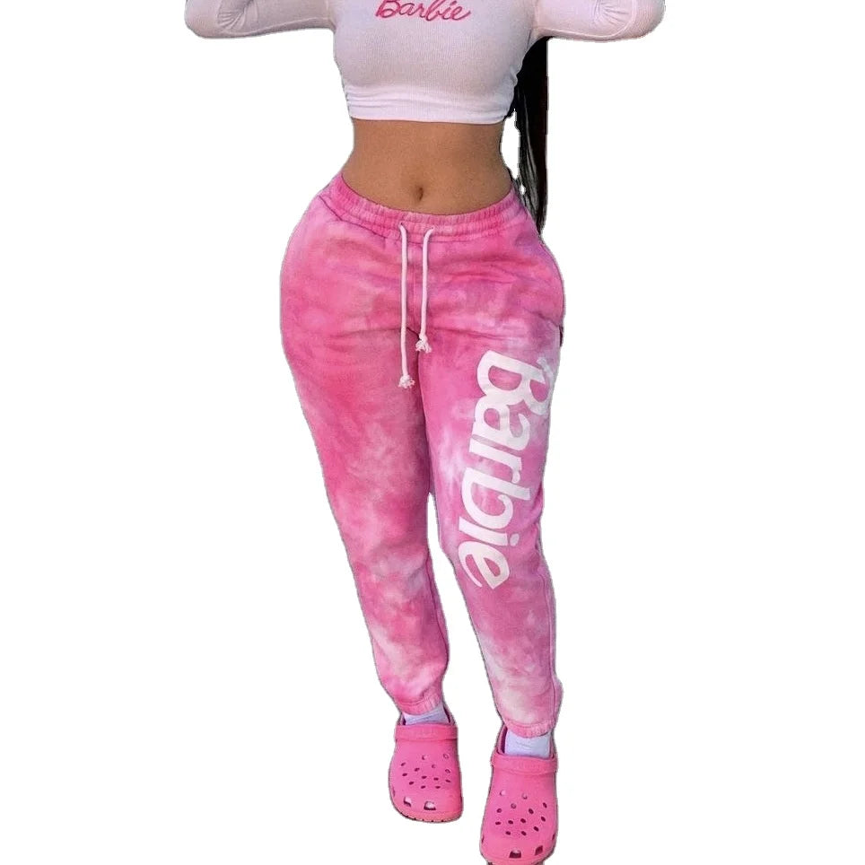 Women Joggers Printed Cute Jogger Pants Tie Die Long Casual Summer Pants New Styles Sportswear Pants