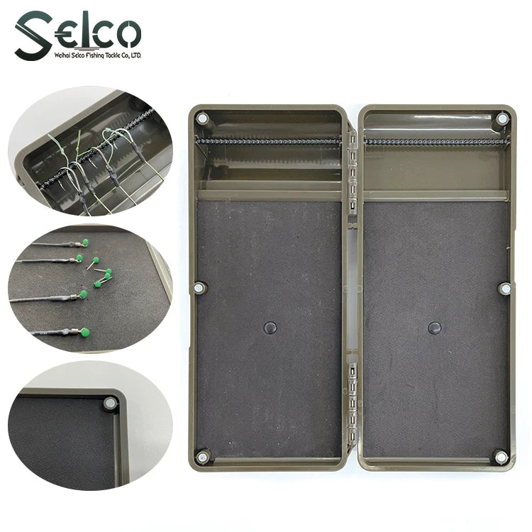 Selco Custom Carp Fishing Tackle Box Double-Sided Hair Rigging Storage Cage for River and Lake Fishing Wholesale