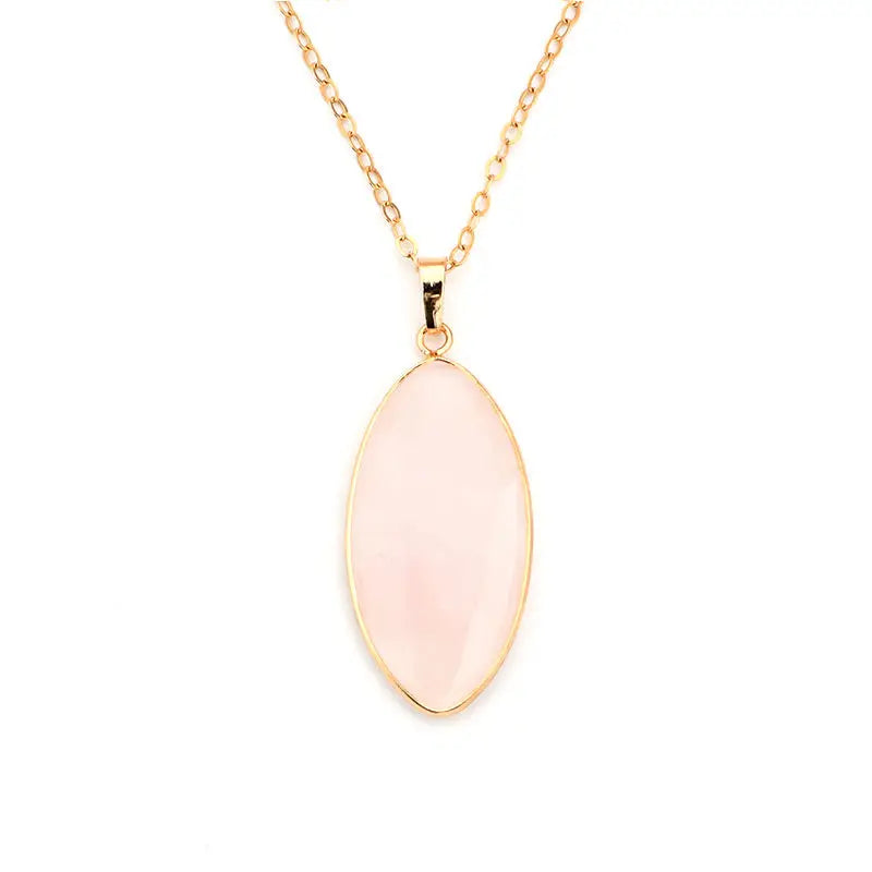 Custom Simple Gemstone Marquise Pendant New Unique Design Jewelry Gemstone Pendant