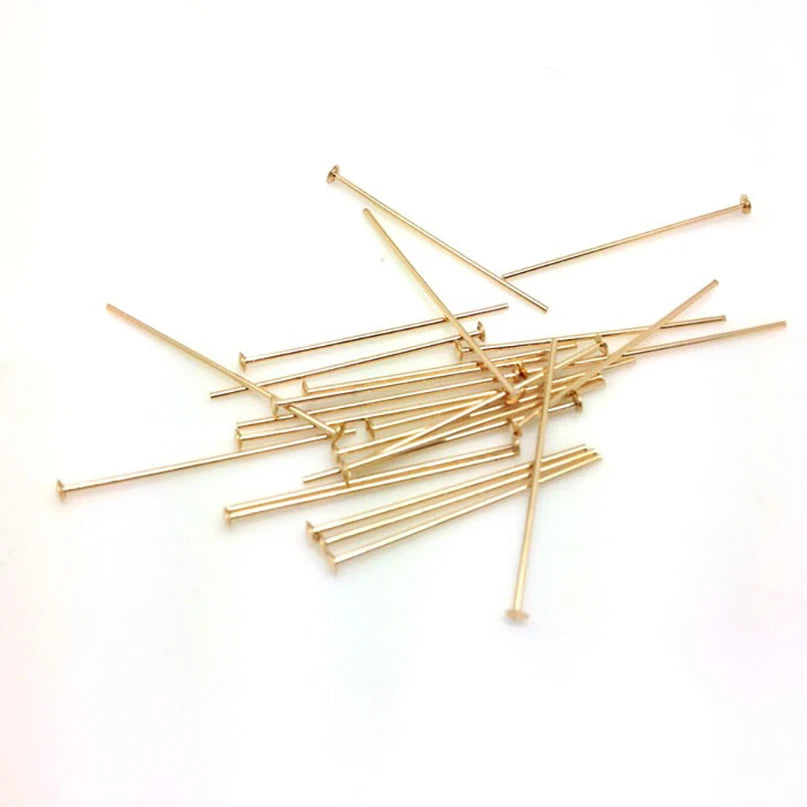 WHOLESALE BULK PRICE 14k Gold Filled T-Head Pin Jewelry FindingsDIY Accessories for Jewelry Making
