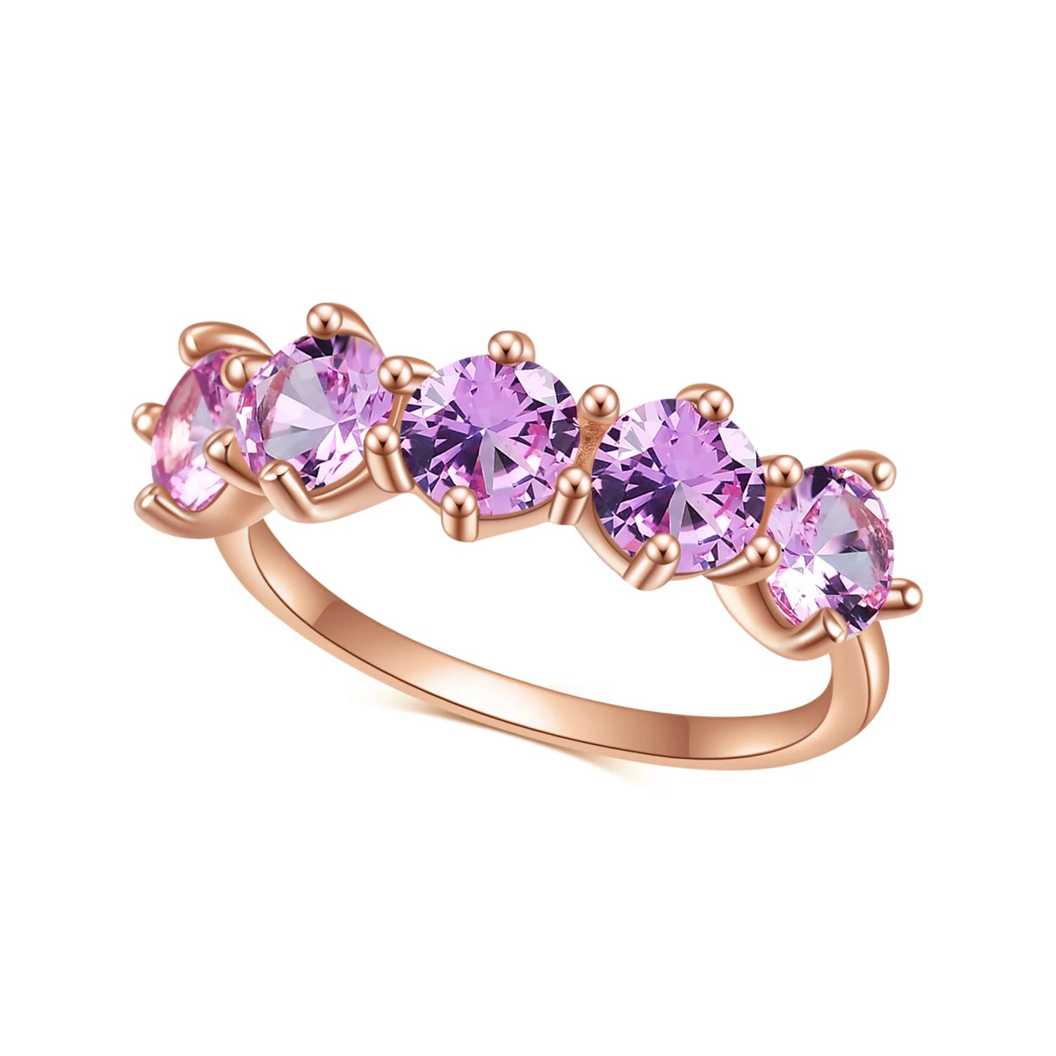 OL0964 Abiding Shield 3 Years Long Lasting Plating Colorful Lab Pink Sapphire Gemstone Sterling Silver 925 Woman Rings