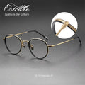 High End Quality Titanium Academy Wholesale Eye Glasses Designer Branded Eyeglasses Vintage Full Vasos Optics Frames for Men