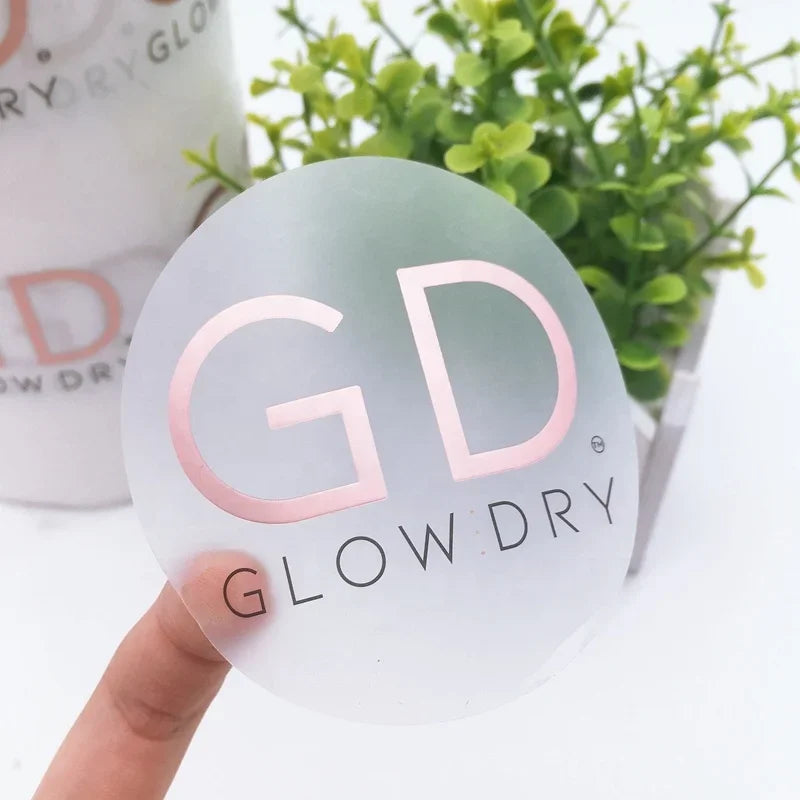 Custom Free Sample Matter Glossy Round Waterproof Stickers With Your Logo Clear Vinyl Transparent Labels for Sealing