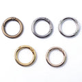 Metal Alloy Ring Circle Round Carabiner Spring Snap Hooks O Gate Ring Circle Shaped Carabiner Circle for Handbag