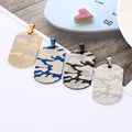 Customized Words Laser Engraving  Camouflage Pattern Stainless Steel Men Pendant Necklace