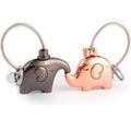 Wholesaler Custom Logo Design Cute Animal Cat Pig Dolphin Rabbit Elephant Metal Couple Keychain