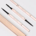 Wholesale Make Your Own Logo Waterproof Vegan Eyebrow Pencil Gold with Brush Double Ended Creamy Micro Fine Eye Brow Pencil