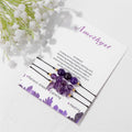Natural Stone Stretch Rope Handmade  Braided Amethyst Bracelet Natural Stone Colorful Set Gift Bracelet