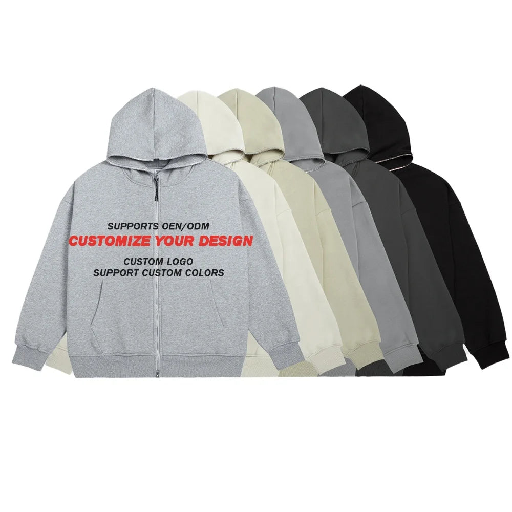 Custom Puff Printing Plain Dyed Autumn All Colors Cotton 220g Mens Hoddies and Sweatshirts