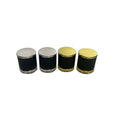 Wholesale Luxury 15mm round Perfume Bottle Cap Cylinder Shiny Black Gold with Custom Logo Smart Lids Plastic Material
