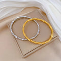 [Titanium Steel] European Style Titanium Steel Bracelet Retro Fashion Stainless Steel Hand Jewelry