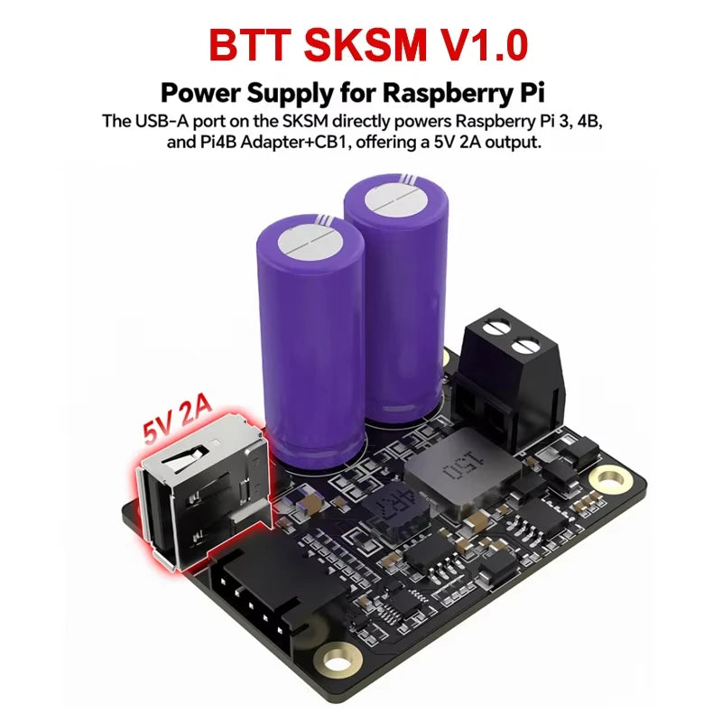 BIGTREETECH SKSM Power Protection Module for Klipper Host Raspberry Pi 3D Printer Control System